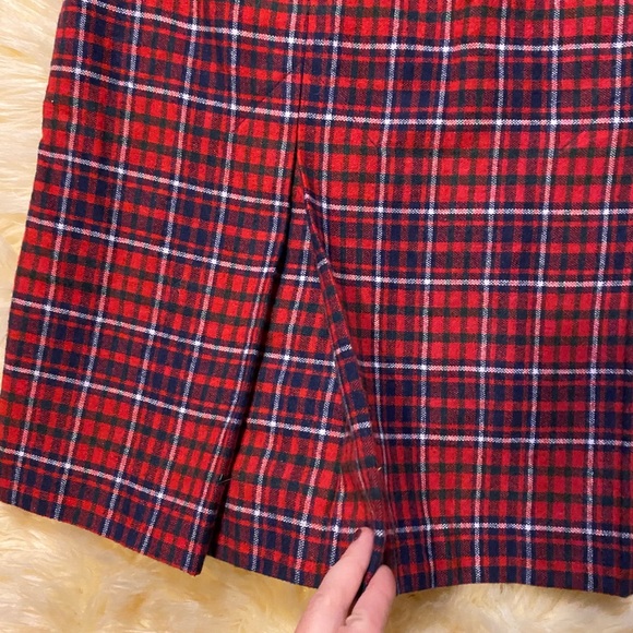 Vintage Plaid high waist midi skirt Sz 9 - Picture 4 of 8